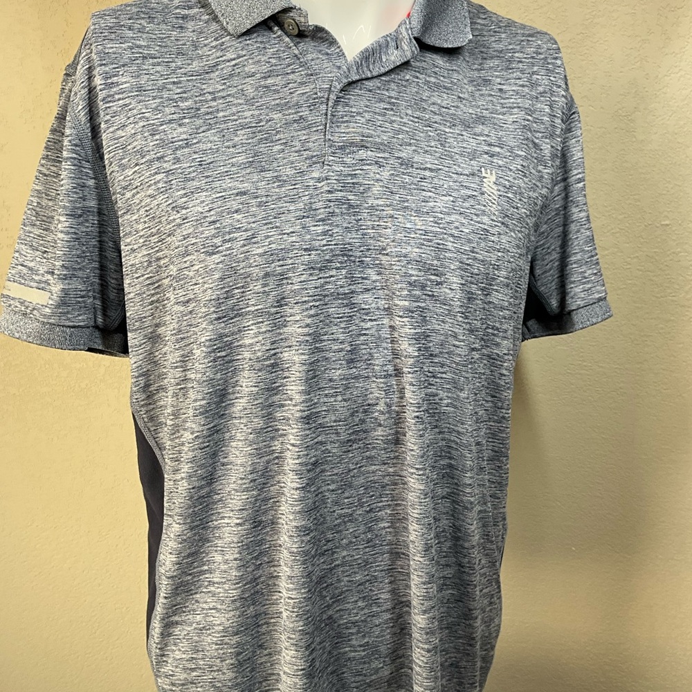American Eagle Outfitters Heathered Gray Polo Shirt